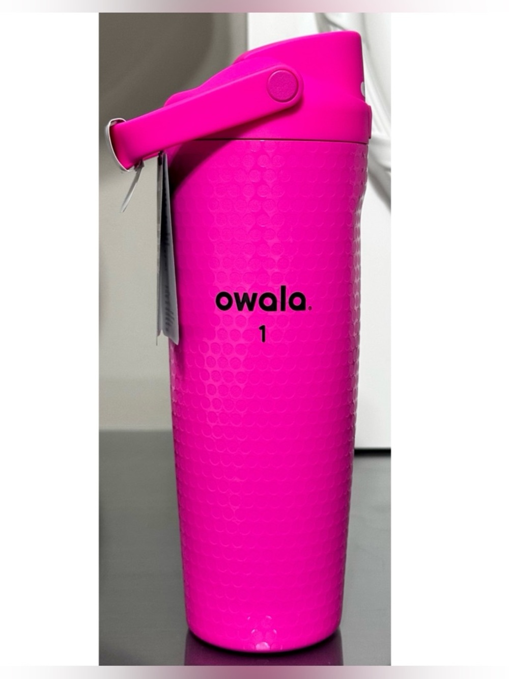OWALA 30oz Freesip Sway Travel Tumbler - Neon PINK Golf- EARLY BIRDIE
